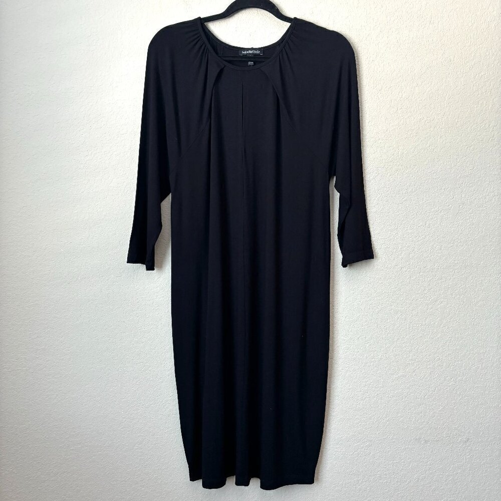 Isabella Oliver Maternity Soft Stretchy Comfy Essential LBD Black Dress